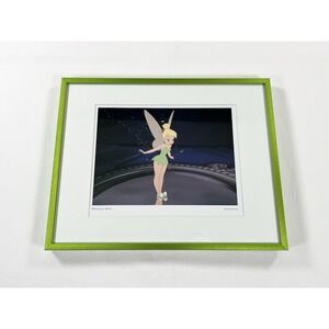 Tinker Bell "Preening Pixie" Disney's Peter Pan 14"x11" Green Framed Art Print